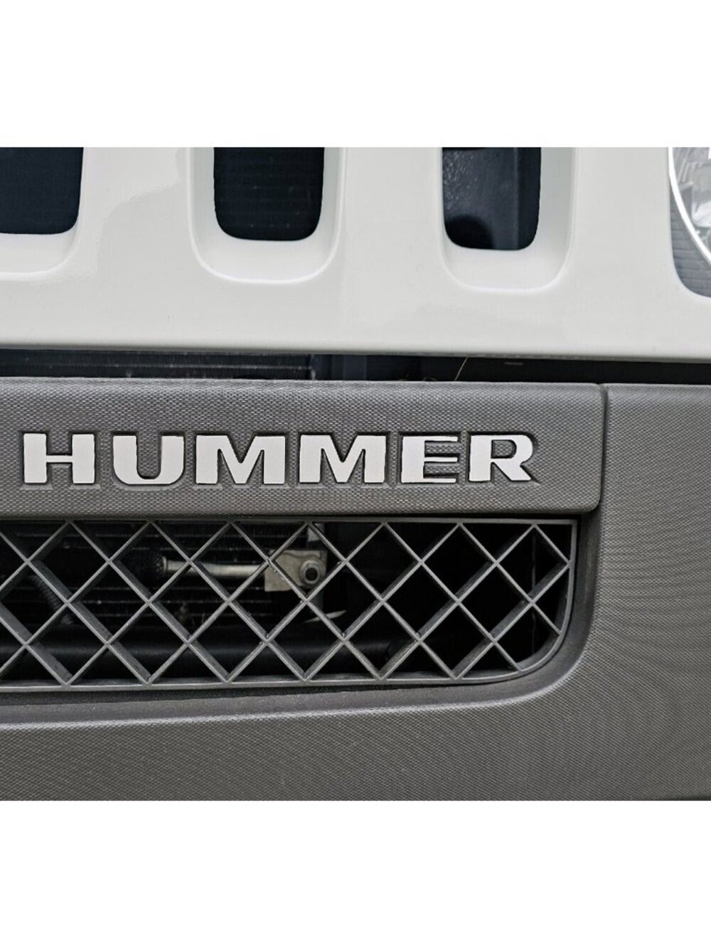 Silver Alum Front Bumper Letters for Hummer H3 ABS Plastic Inserts - Picture 4 of 7